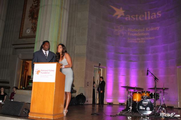 Retired Washington Redskins linebacker LaVar Arrington and beautiful wife Trishia Arrington served as this year's Casino Night hosts.